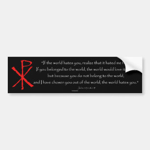 John 15:18 - 19 bildekal