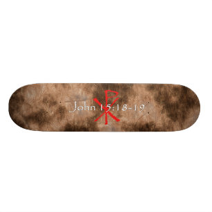 John 15:18 - 19 skateboard bräda 20,5 cm