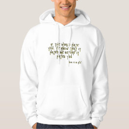 John 15:18 KJV Bible Scripture Verse Manar Hoodie