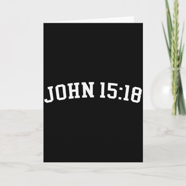 John 15_18  kort (Framsida)