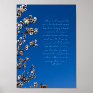 John 15:4 - 5 står ut med poster