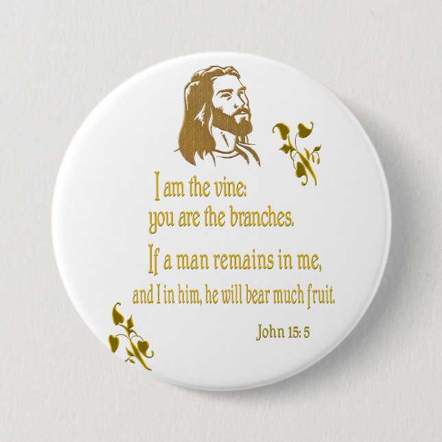 john 15:5 gåvor knapp (Framsida)