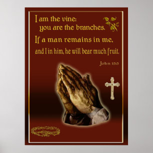 John 15:5 Jag är en poster. Poster