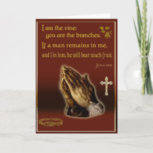 John 15:5 Jag är vinkortet Helgkort