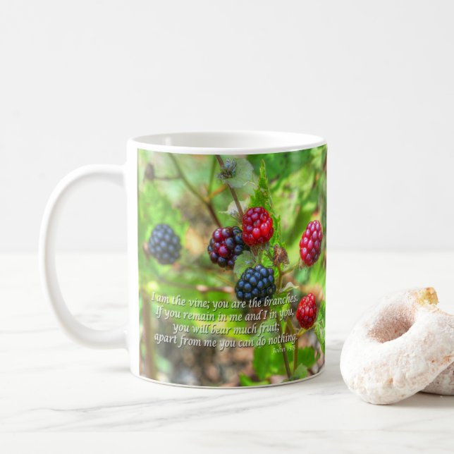 John 15:5 kaffemugg (Med munk)