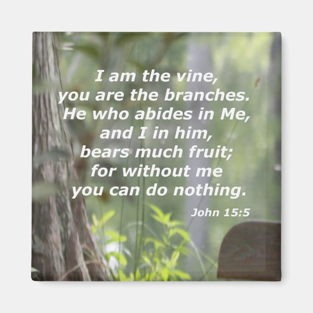 John 15:5 magnet (Framsidan)