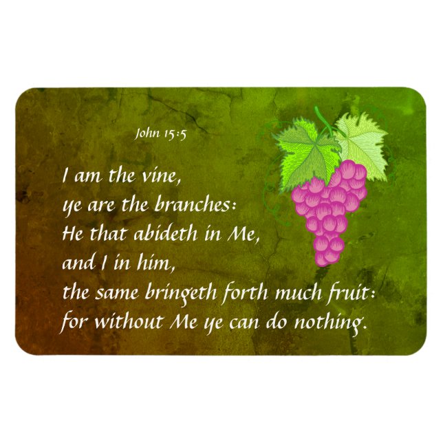 John 15:5 magnet (Horisontell)