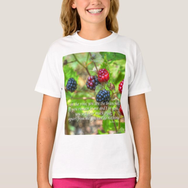 John 15:5 t shirt (Framsida)
