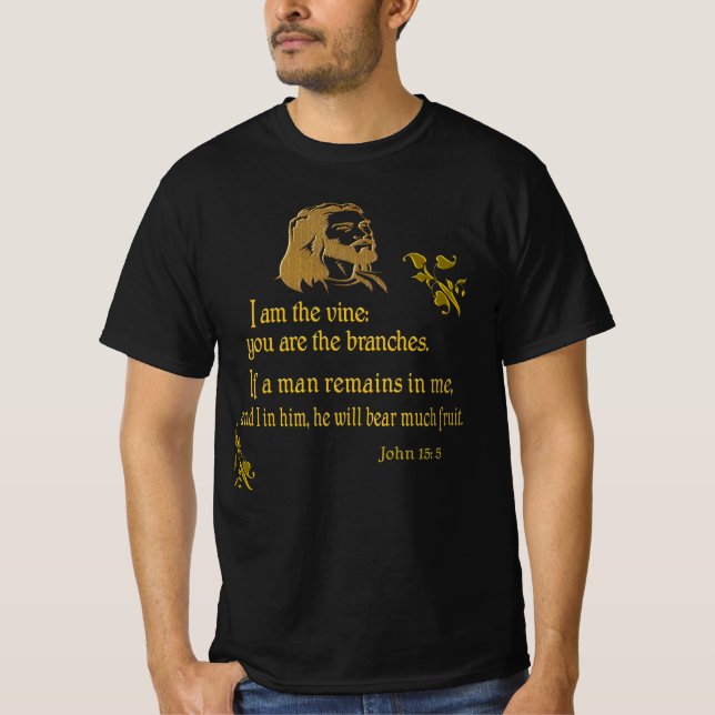 John 15:5 t shirt (Framsida)