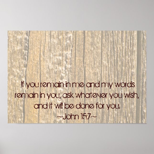 John 15:7 poster (Framsidan)
