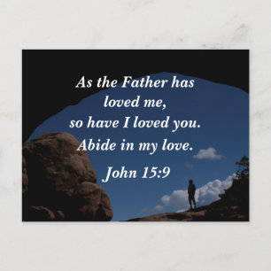 John 15:9 Som Far har älskat mig Vykort