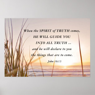 John 16:13 Sanningens själ kommer att vägleda dig, Poster