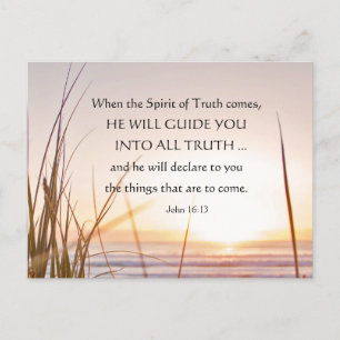 John 16:13 Sanningens själ kommer att vägleda dig, Vykort
