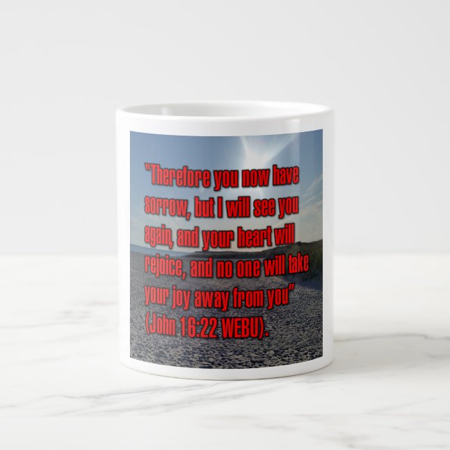 John 16:22 WEBU Mugg Jumbo Mugg (Framsidan)