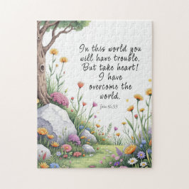John 16:33 Bible Verse Image  Poster Pussel