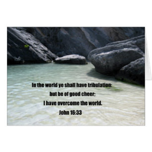 John 16:33 hälsningskort