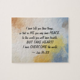John 16:33 Jag har kommit över världen! Pussel