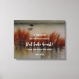John 16:33 Jag har Overcome Bible Verse Christian Canvastryck