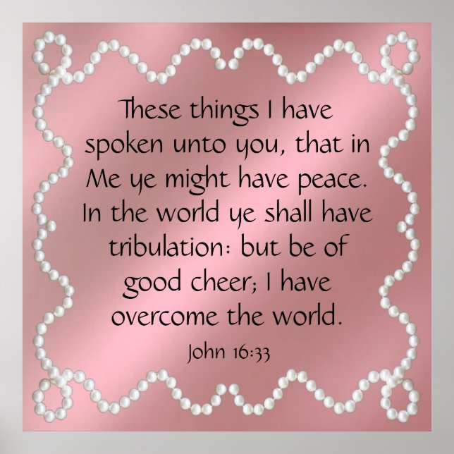 John 16:33 poster (Framsidan)