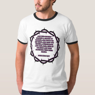 John 19:2-3 KJV Bible Verse Manar Ringer T Shirt