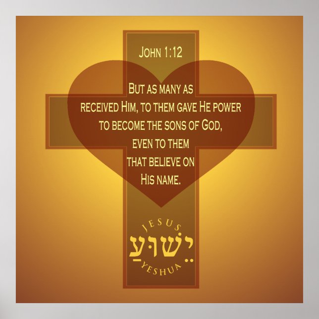 John 1:12 poster (Framsidan)