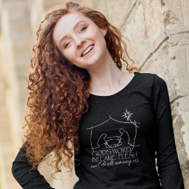 John 1:14 Christian Ntivity Scripture Långärmad T Shirt