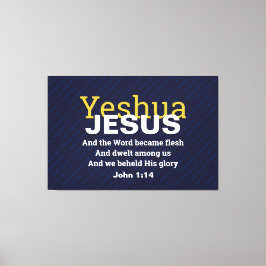 John 1:14 | JESUS ORD BECAME FLESH | Christian Canvastryck