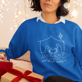 John 1:14 Jul Ntivity Scripture Blue T Shirt