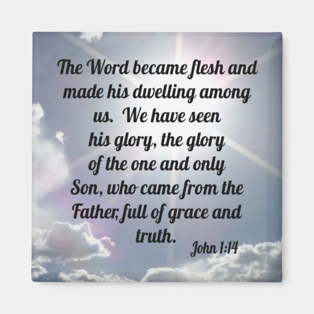 John 1:14 magnet (Framsidan)
