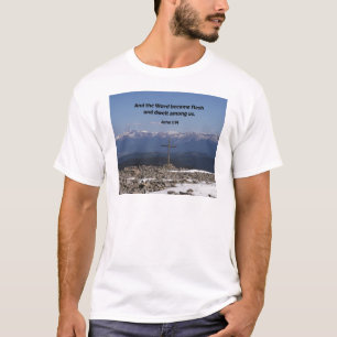 John 1:14 och ord blev kött och svetter tee shirt