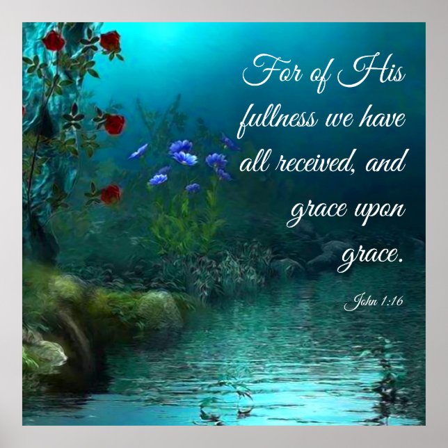 John 1:16 poster (Framsidan)