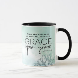 John 1:16 Vi har alla fått Grace Grace Grace Mugg