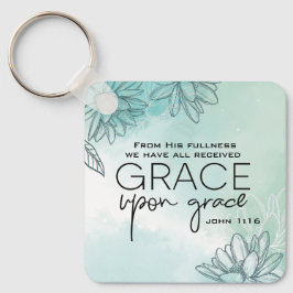 John 1:16 Vi har alla fått Grace Grace Grace Nyckelring