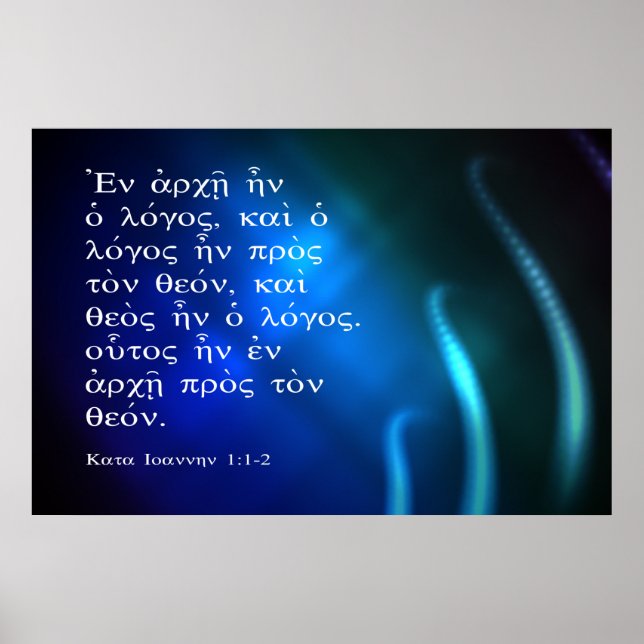 John 1:1-2 poster (Framsidan)