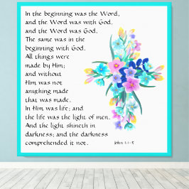 John 1:1-5 canvastryck