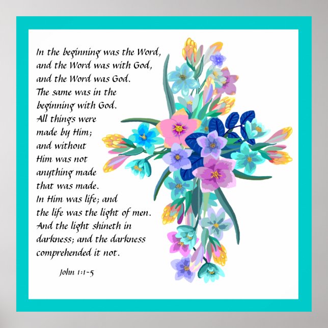 John 1:1-5 poster (Framsidan)