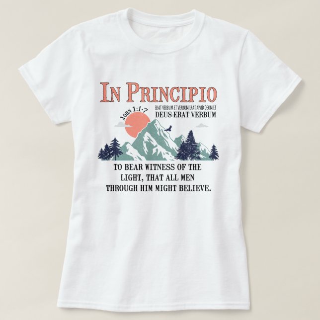 John 1:1-7 CC Cycle 3 Classical Conversations T Shirt (Design framsida)