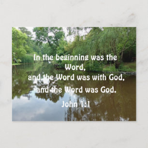 John 1:1 I början var Ord Vykort