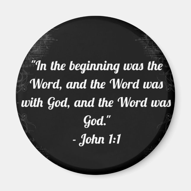 John 1:1 Magnet (Framsidan)