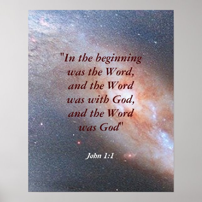 John 1:1 poster (Framsidan)