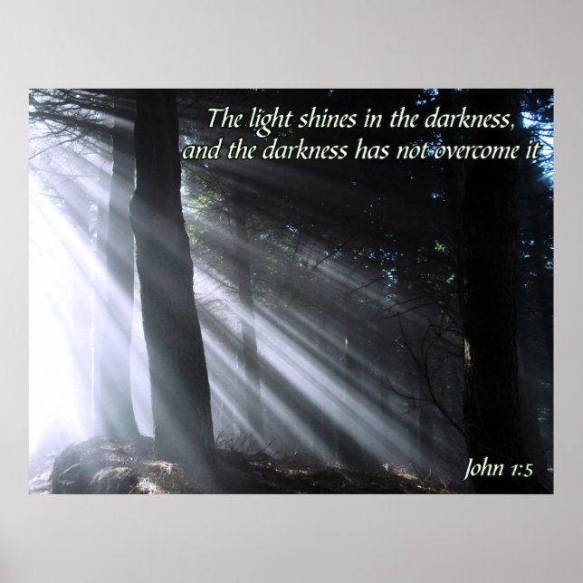 John 1:5 poster (Framsidan)