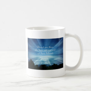John 20:29 Välsignade är de som inte har sett Kaffemugg