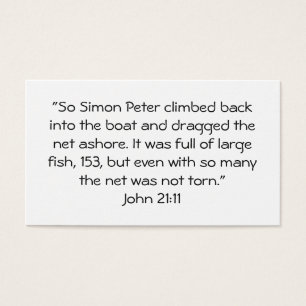 John 21:11 visitkort