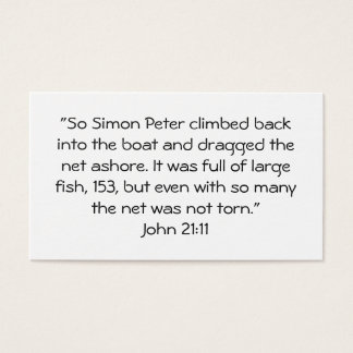 John 21:11 visitkort