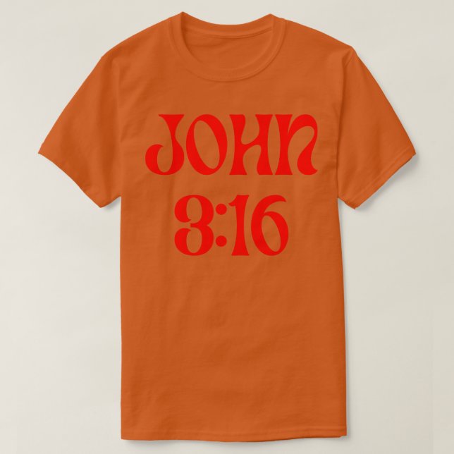 John 316 10 t shirt (Design framsida)