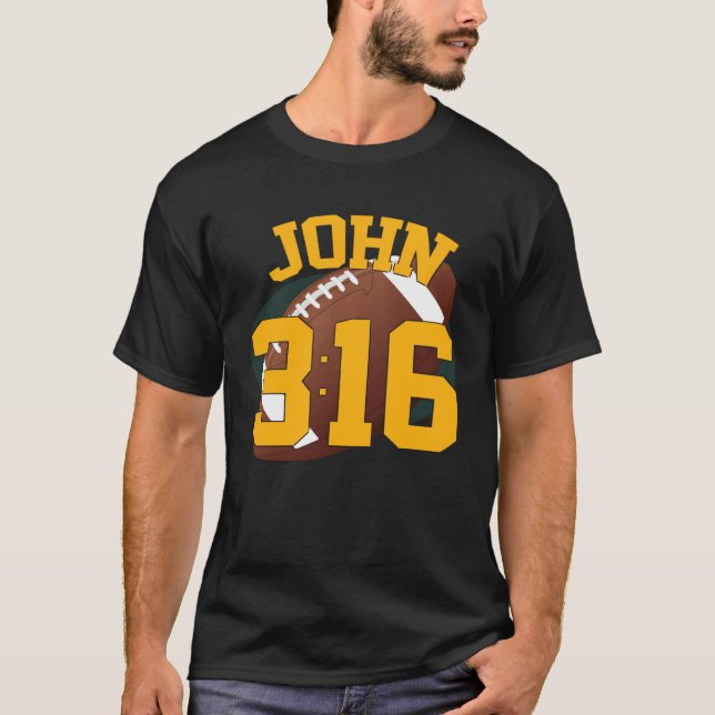 John 316 Football T Shirt (Framsida)