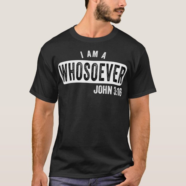 JOHN 316 VINTAGE CHRISTIAN. T SHIRT (Framsida)