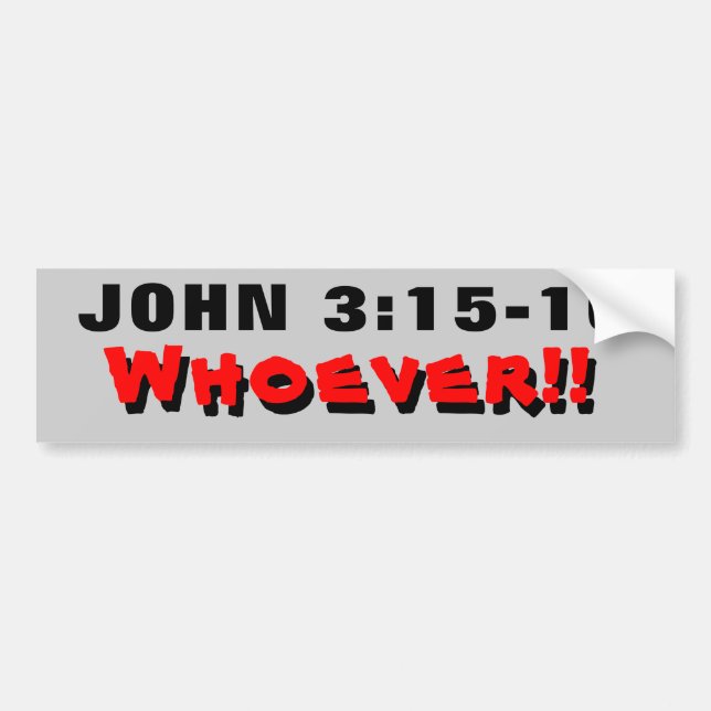 John 3:15-16. bildekal (Framsidan)