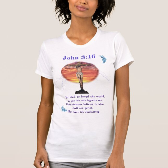 John 3:166 t shirt (Framsida)