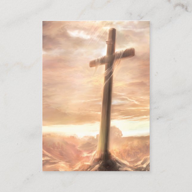 John 3:16-17 KJV-kort Visitkort (Baksida)